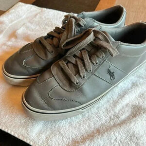 Polo Ralph Lauren grey Men’s low top lace up shoes size 12